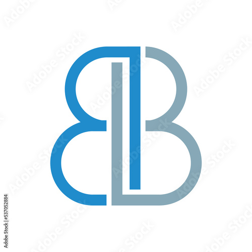 Letter bb logo simple fonts lettering