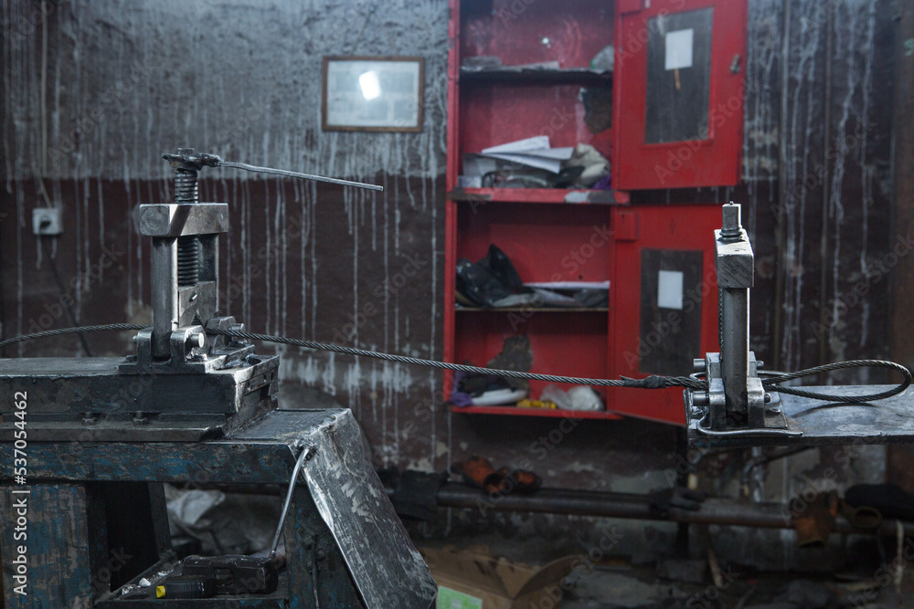 production of steel sling by braiding method