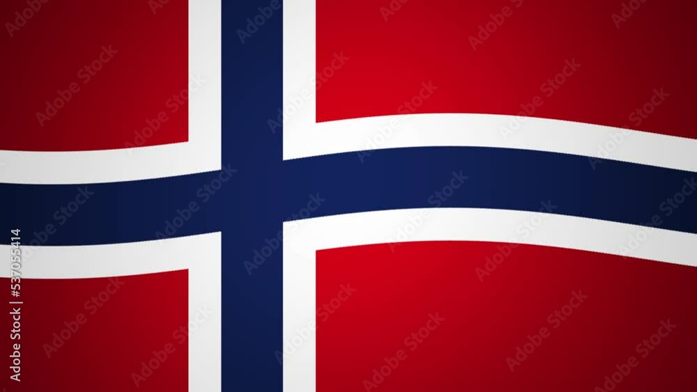 Norway Waving Flag Looping Animation Background Norway Waving Flag Looping Animation Background