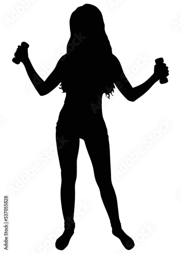 silhouette of a girl