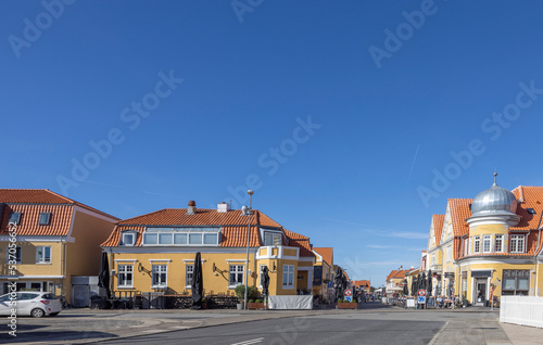 Skagen town is Denmark's northernmost town, on the east coast of the Skagen Odde peninsula in the far north of Jutland,Scandinavia,Europe