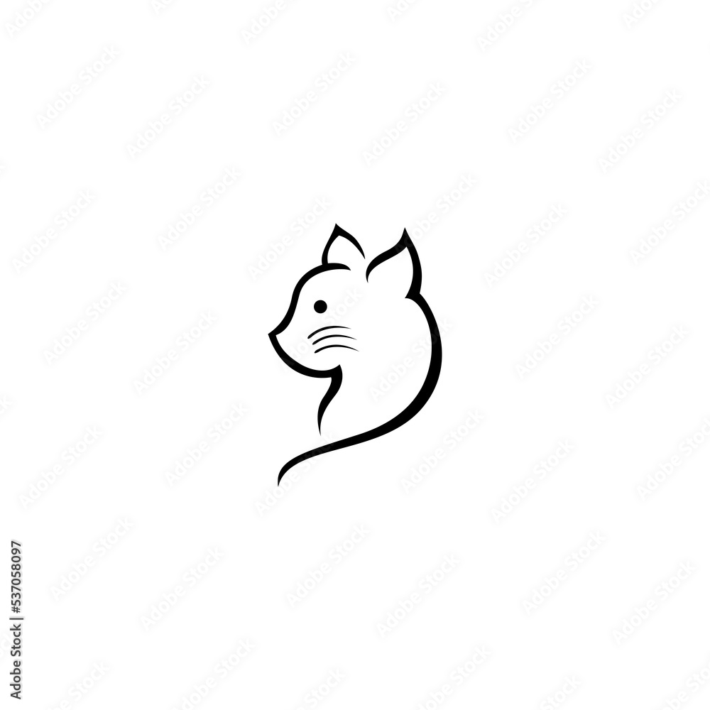 Cat head vector illustration for an icon, symbol or logo. perfect for pet shop logo Cat head vector illustration for an icon, symbol or logo. perfect for pet shop logo
