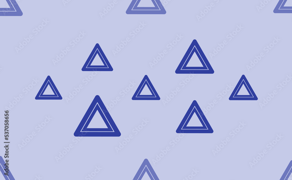 Seamless pattern of large isolated blue emergency stop signs. The pattern is divided by a line of elements of lighter tones. Vector illustration on light blue background Seamless pattern of large isolated blue emergency stop signs. The pattern is divided by a line of elements of lighter tones. Vector illustration on light blue background