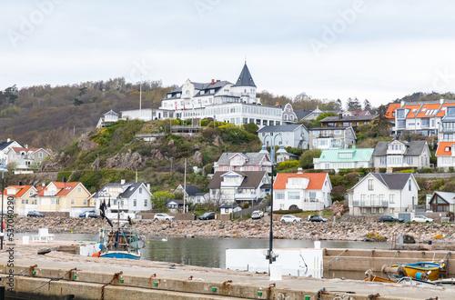 Mölle harbour and Kullaberg in Sweden photo