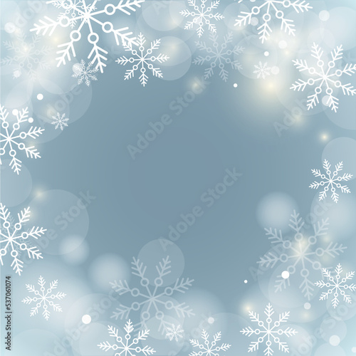 winter snowflakes shape - snow design element - christmas snowfall happy new year theme