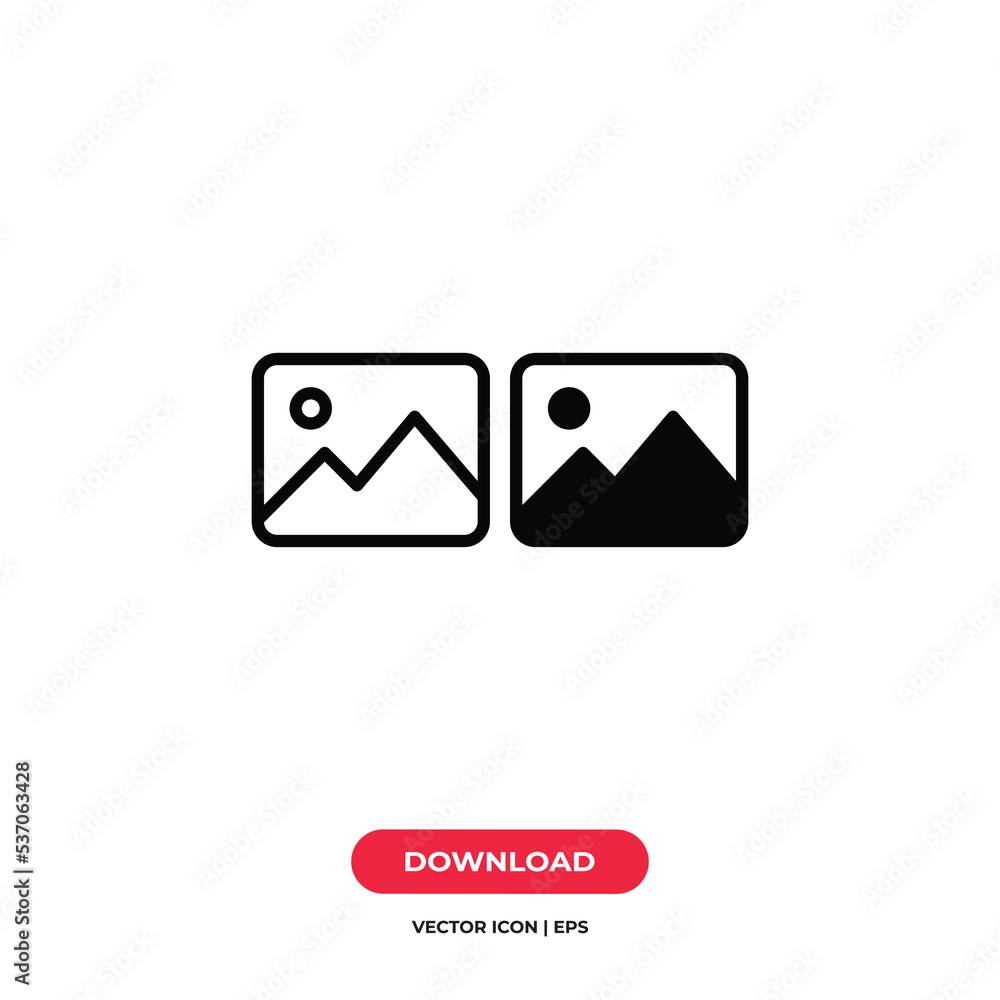 Gallery icon vector. Image sign Gallery icon vector. Image sign