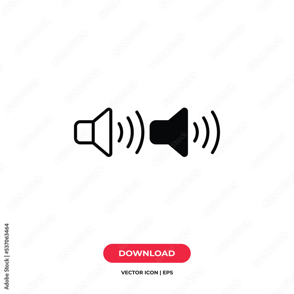 Speaker icon vector. Loudspeaker sign Speaker icon vector. Loudspeaker sign