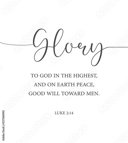 Glory PNG, Bible Verse PNG, Christmas PNG