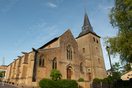  Church of Saint-Gengoult de Briey. The church is of the 13th century Gothic type, and reuses some elements of the 12th century. 