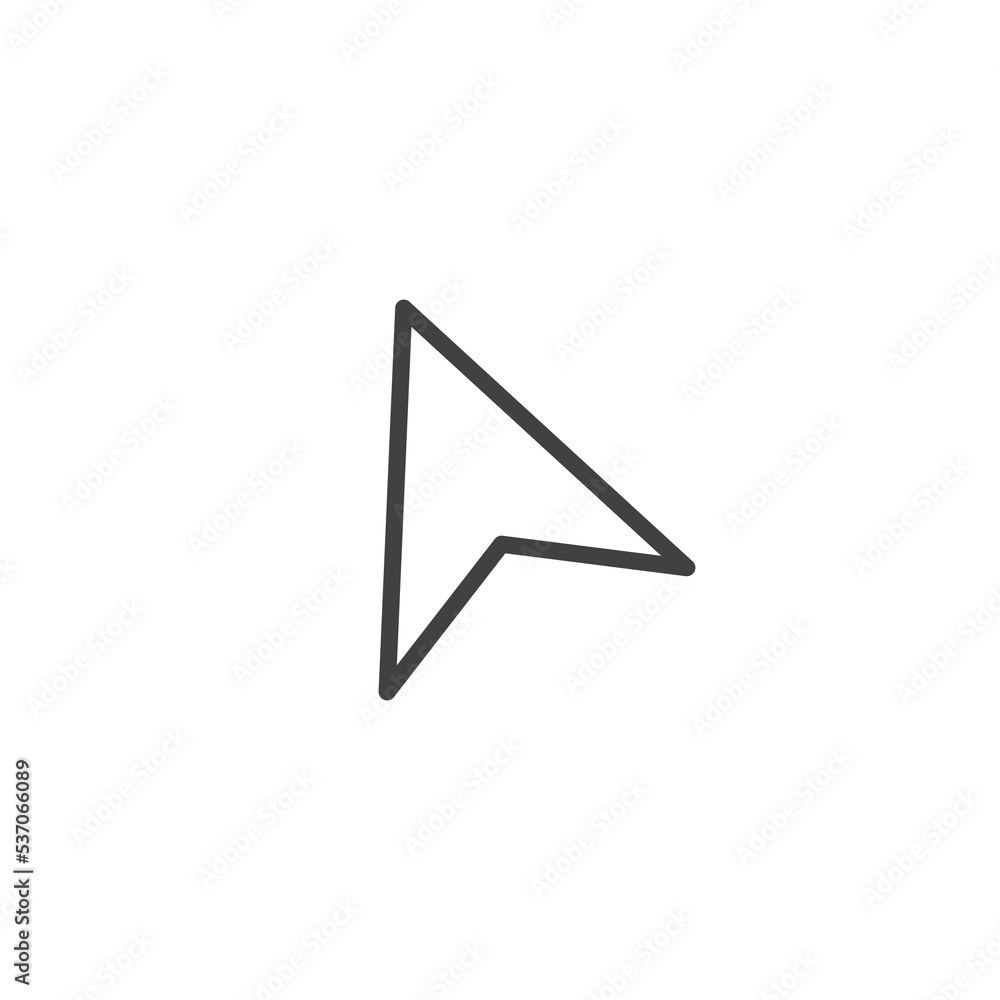 Cursor Icon Design Vector Template Cursor Icon Design Vector Template
