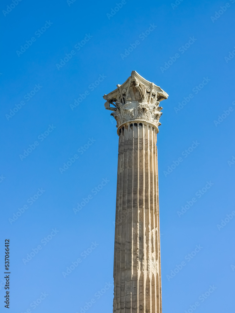 Corinthian Column at the Temple of Olympian Zeus