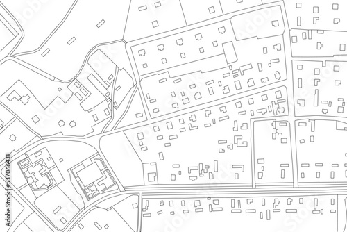 Vintage map background. Urban city top view. Vector Illustration.