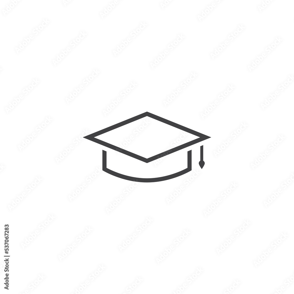 Graduation Cap Icon Design Vector Template Graduation Cap Icon Design Vector Template