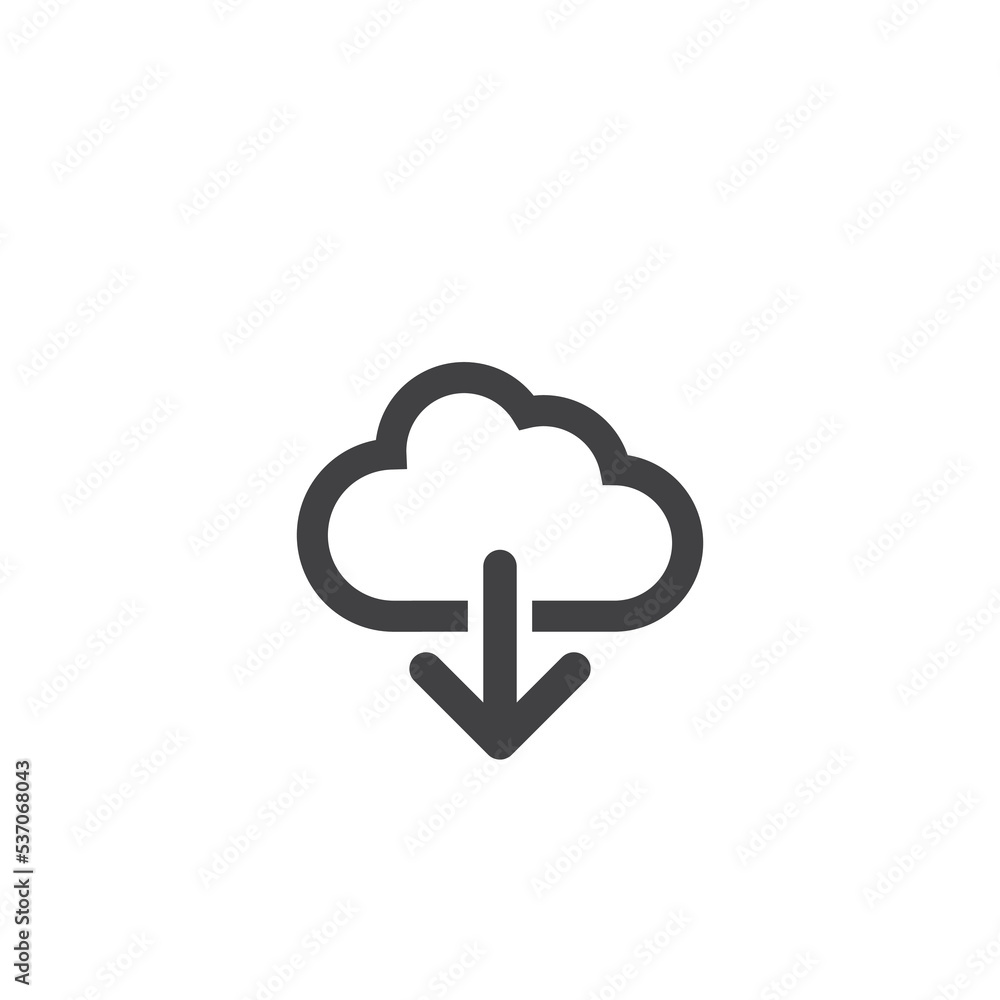 Cloud Icon Design Vector Template Cloud Icon Design Vector Template
