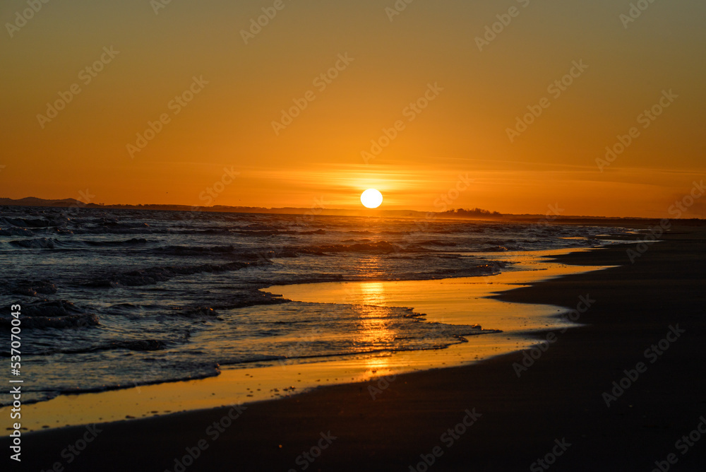 Sunset on the beach