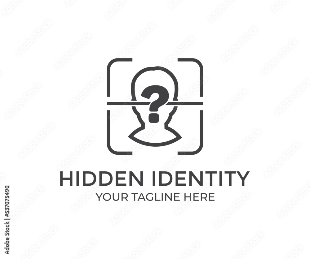 Hidden Identity, confidentiality, communicate, private unknown person logo design. Hidden identity icon vector design and illustration.
Hidden Identity, confidentiality, communicate, private unknown person logo design. Hidden identity icon vector design and illustration.