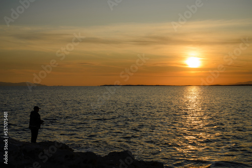 Sunset on the beach