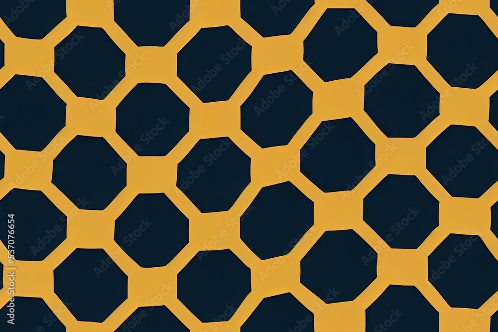 Obraz premium Seamless pattern of the hexagonal netting