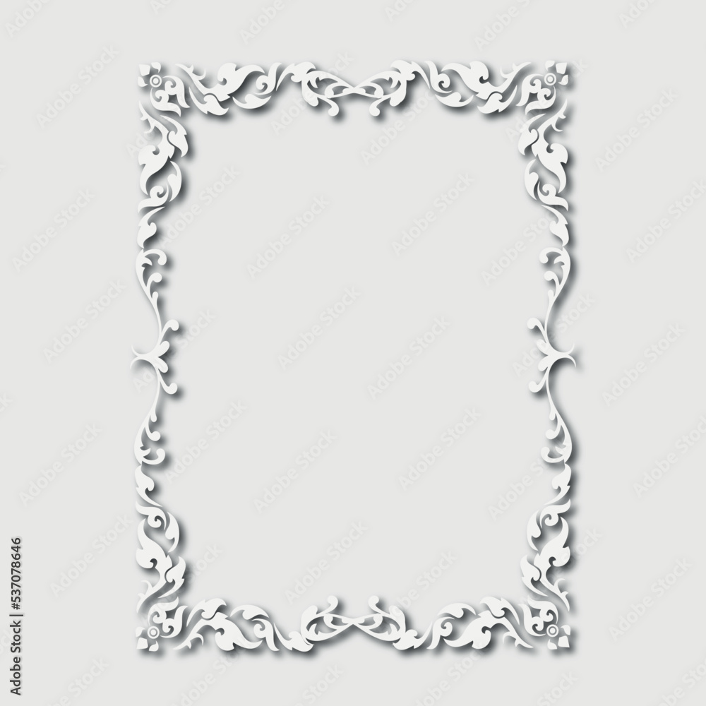 Frame, in the style of an ornament, Vector illustration eps 10, Art. Frame, in the style of an ornament, Vector illustration eps 10, Art.