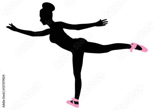 Young ballerina dancer