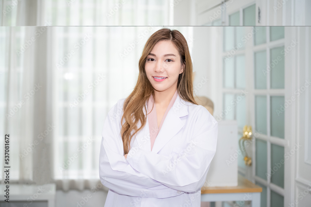 Asian woman doctor in hospital concept, Asian woman doctor standing in hospital , Asian woman doctor in hospital design for hospital website banner Asian woman doctor in hospital concept, Asian woman doctor standing in hospital , Asian woman doctor in hospital design for hospital website banner