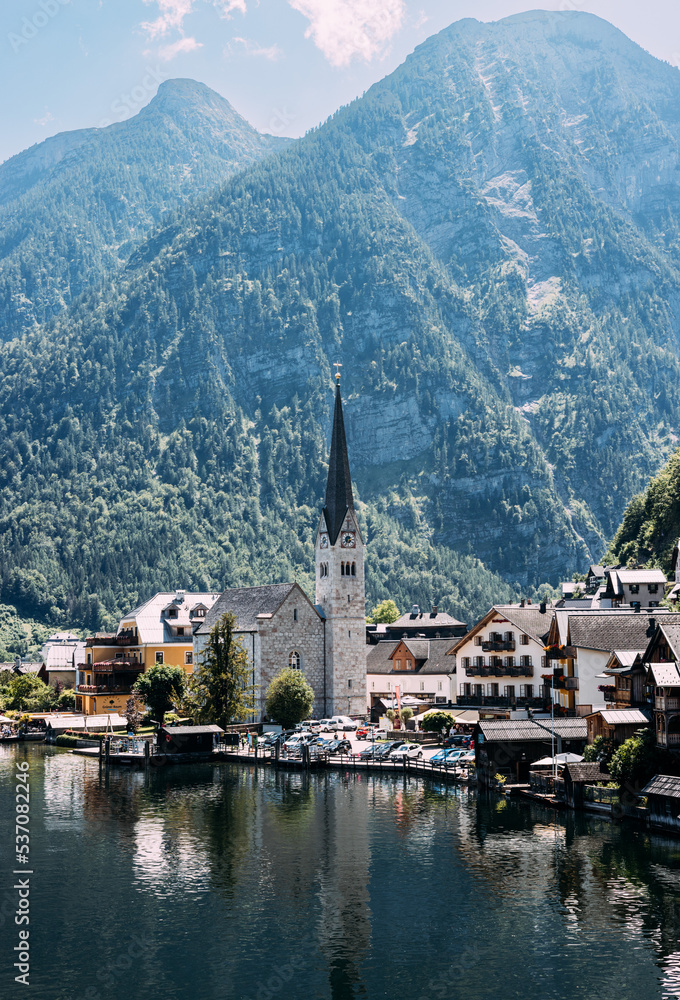 Lakeside Village of Hallstatt in Austria