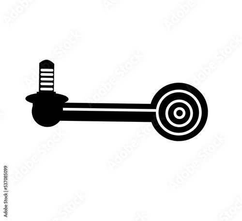 Stabilizer link rod isolated on white background