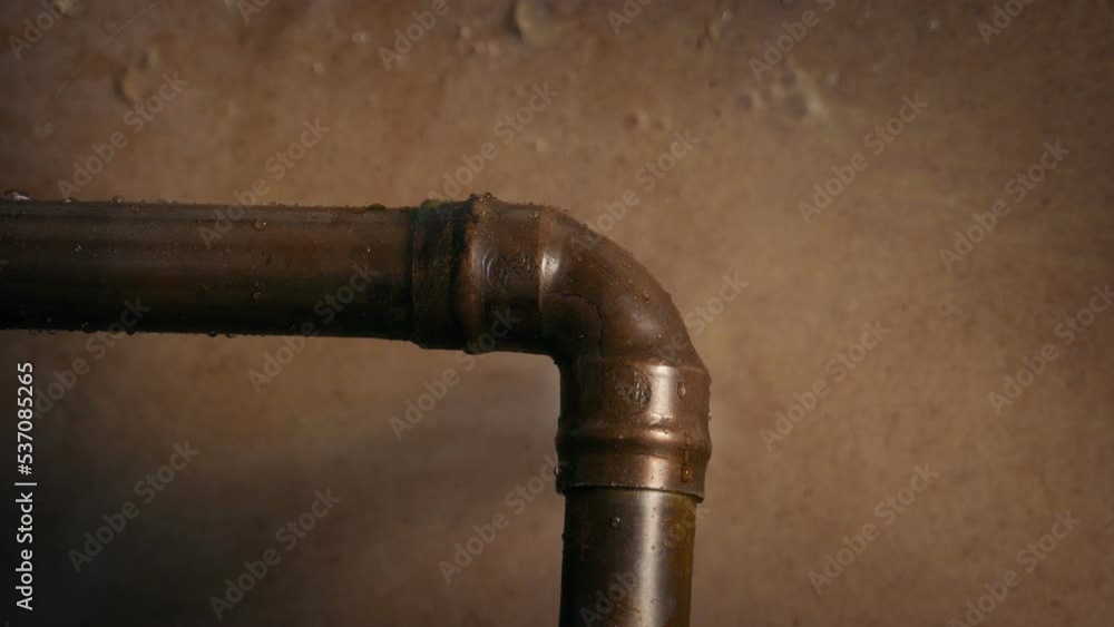 Boiler Pipe Bursts Under Pressure Closeup Boiler Pipe Bursts Under Pressure Closeup