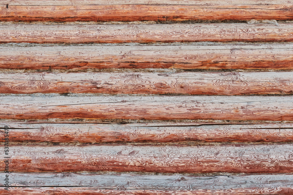Log wall as abstract rural background. Log wall as abstract rural background.