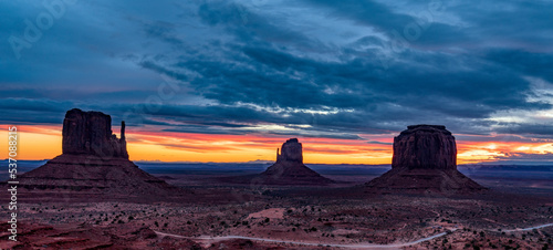 Monument valley at sunrise