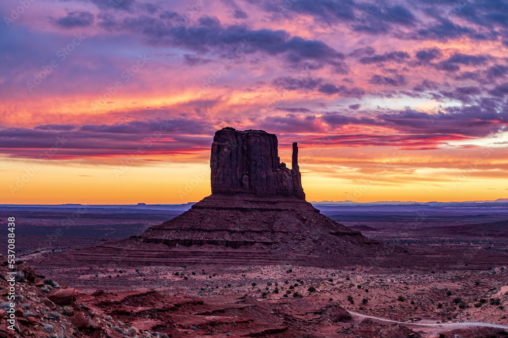 Monument Valley with specular sky