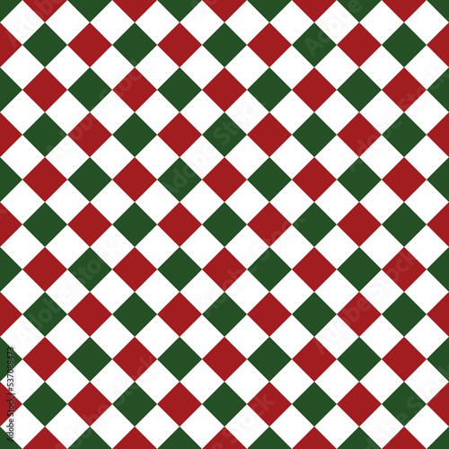 Seamless texture background red and green christmas color collection, Geometric shape texture,gift wrapping paper