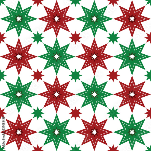 Seamless texture background red and green christmas color collection, Geometric shape texture,gift wrapping paper