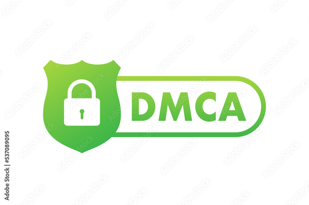 DMCA - Digital Millennium Copyright Act. Copywriter and freelancer. Intellectual property. Vector stock illustration. DMCA - Digital Millennium Copyright Act. Copywriter and freelancer. Intellectual property. Vector stock illustration.