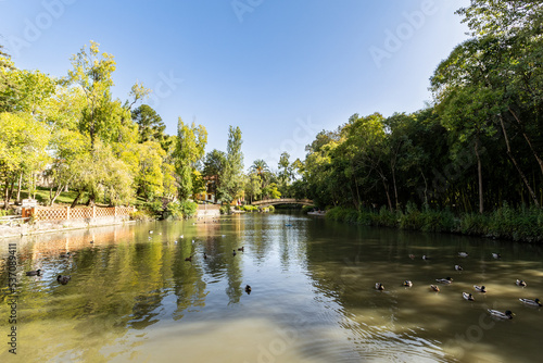Aveiro City Park, during a sunny day