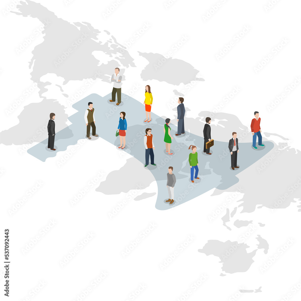 Promotion flat isometric concept. Promotion flat isometric concept.
