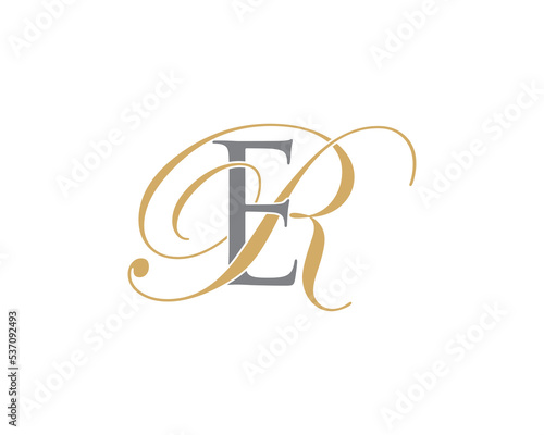 Letter E and R Logo Icon 001