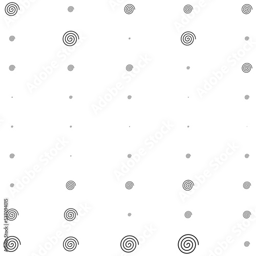 Spiral halftone gradient random pattern background. Vector illustration.