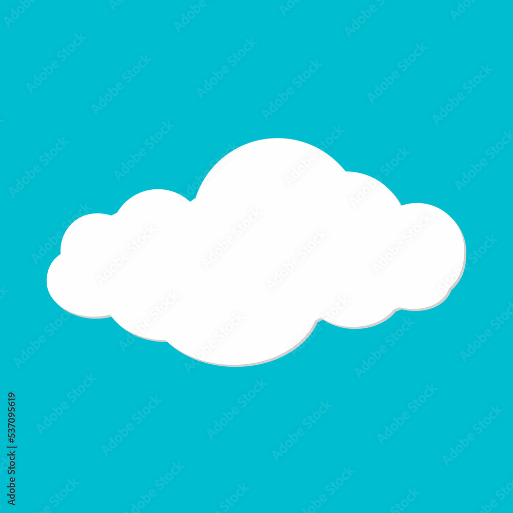 Cloud illustration on blue sky illustration