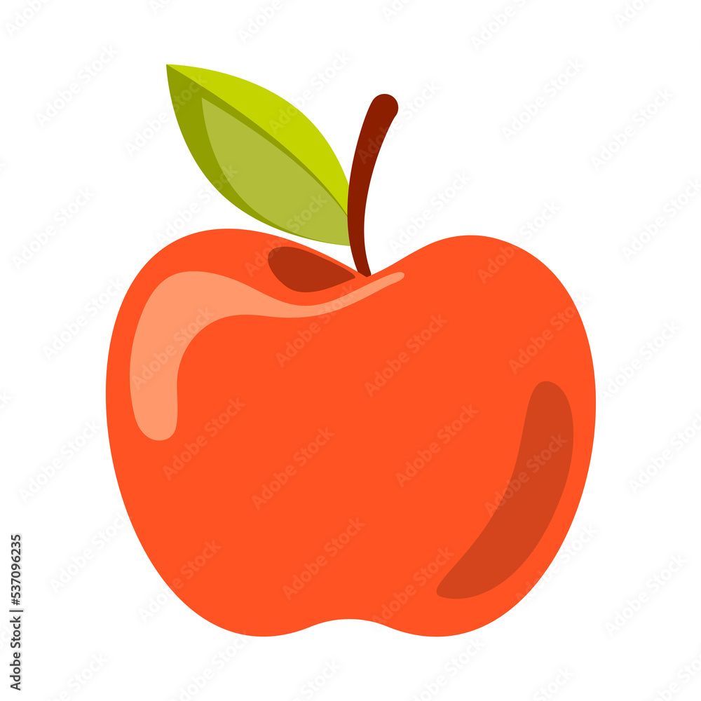 Premium Vector  Red apple vector healthy sweet fruit