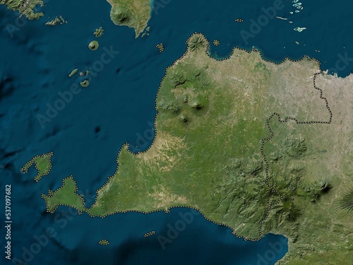 Banten, Indonesia. Low-res satellite. No legend