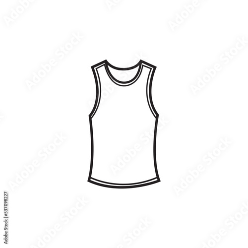 girl tank top icon logo vector design template