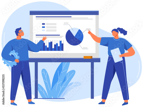 Data analysis research statistics concept. Strategy, business development. Results of statistical business research. Analyze growth of statistical indicators, income. Finance data and profit growth