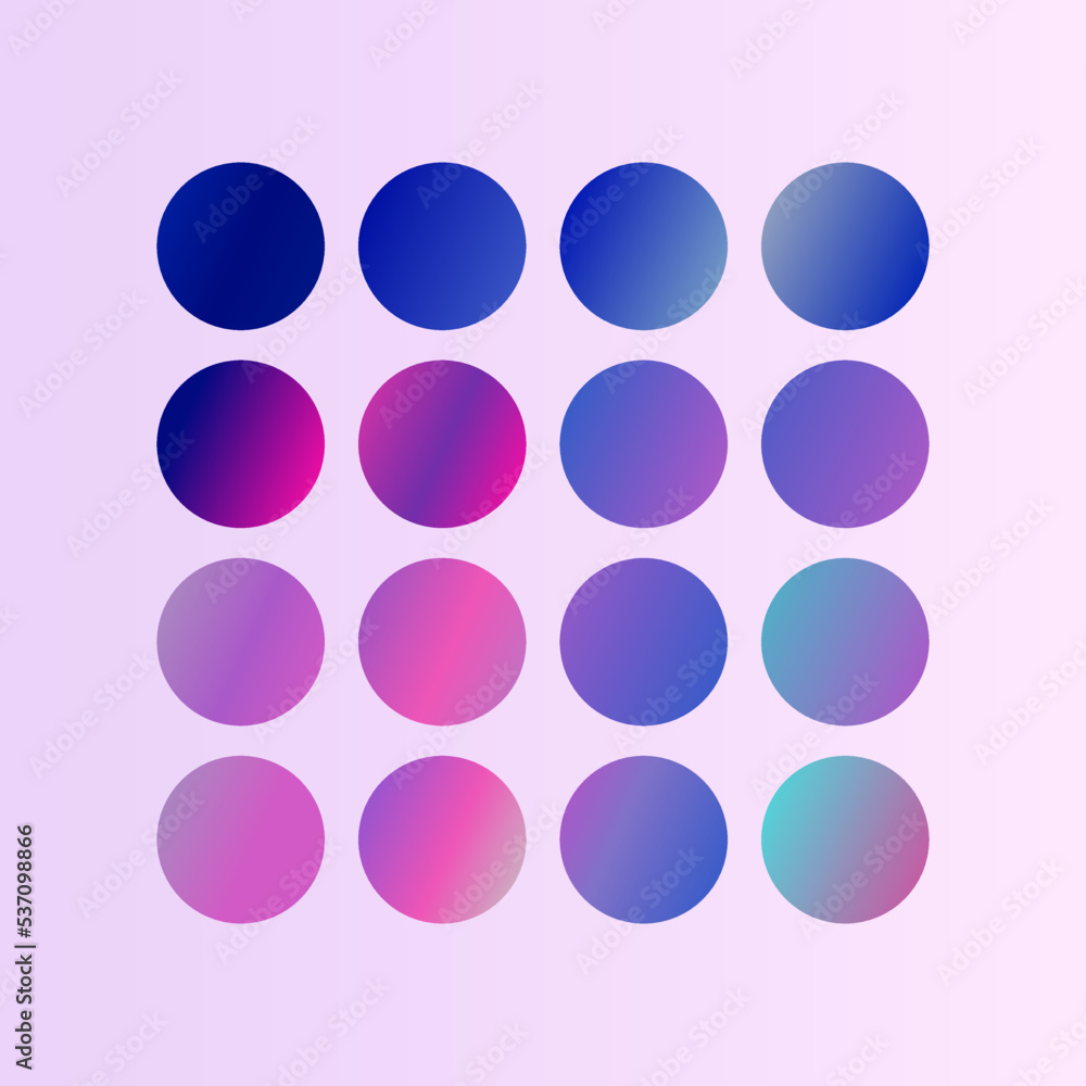 abstract colorful gradient set circle background