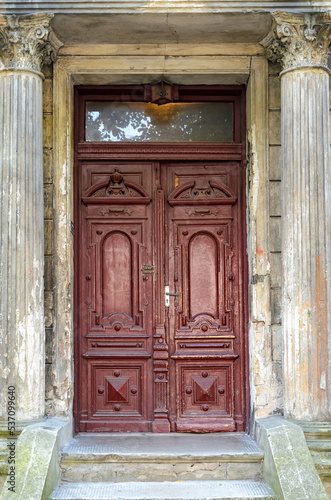 Old wooden doors.