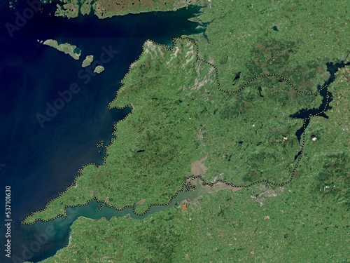 Clare, Ireland. High-res satellite. No legend photo