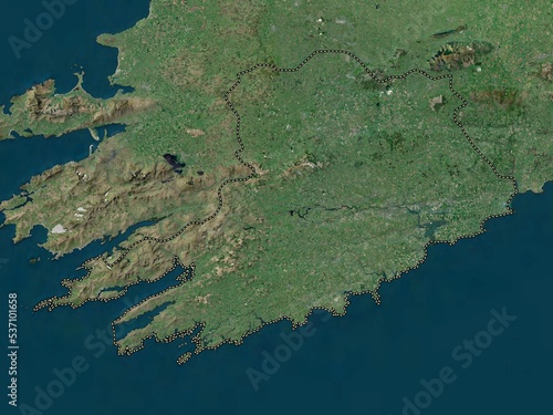 Cork, Ireland. High-res satellite. No legend