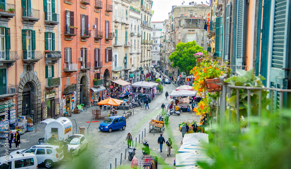Obraz premium Street in Naples Italy