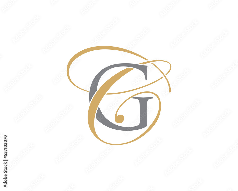 Obraz premium Letter G and C Logo Icon 001