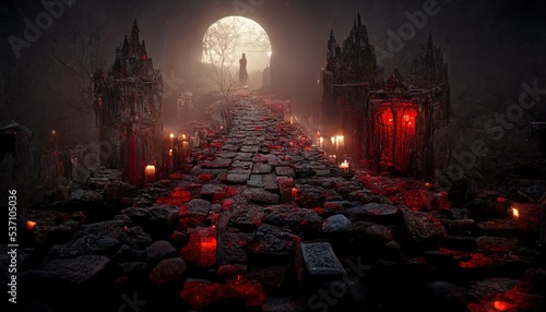 Dracula, Transylvania, Halloween Background, Haunted, Scary. 